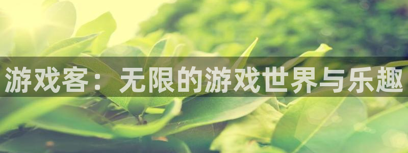 杏运连连：游戏客：无限的游戏世界与乐趣